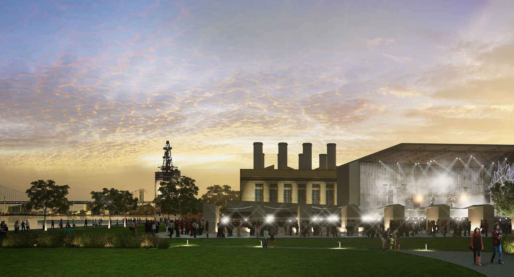 <p>The plan proposes an adaptive reuse of the historic Delaware Generating Station, a power plant next to Penn Treaty District, and envisions redeveloping it for a vibrant mix of cultural, museum, arhicval, office, studio, gallery, retails, and entertainment uses.</p>